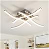 Tealight 4 Luci LED Plafoniera, Argento, 24W 2160LM, 4500K