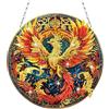 Bowetile Diamond Painting Ciondolo Fiori Fenice Diamond Painting per adulti e bambini, ornamento da appendere, set fai da te per parete, recinzione, giardino, decorazione regalo