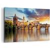 ARTTOR Quadri Moderni su Tela 120x80 cm Stampe da Parete Architettura Città - 2819