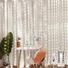 Jsdoin Tenda Luminosa Natale,3.6x3m 360LED Tenda Luci Natale Interno,8 Modalità Luci Tenda Esterno Cascata Dimmerabile IP65 Impermeabile con Telecomando & Timer per Matrimonio, Feste (Bianco freddo)
