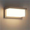 Klighten 24W LED Lampada da parete per esterni, 3000K, 1200LM Applique in alluminio, IP65 Luce da parete impermeabile, adatto per interni all'aperto, giardino, balcone e altro ancora. Antracite