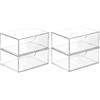 TIE-DailyNec 4 Pezzi Organizzatore per Cosmetici Impilabile, Organizer con Cassetti