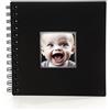 Rayconup Album fotografico con pagine nere, 20 pagine, album fotografico da personalizzare, piccolo album a anelli fai da te, album fotografici per scrapbooking per compleanno, laurea, San Valentino