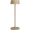 K-Bright 1 pcs LED Lampada da tavolo senza fili in alluminio Khaki | Luce calda da 3000K, Protezione IP54 Lampada Led Ricaricabile senza fili, Adatto A Cena, Lettura, Camera, Giardino