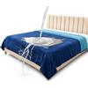 Bedding Aid Coperta reversibile impermeabile, eccellente protezione a tenuta stagna per proteggere materasso, divano, divano da pipì e fuoriuscite da adulti, neonati, cani, animali domestici (blu