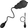 BDSMJOY Plug anale dilatatore gonfiabile in silicone C376 Unisex (Nero, B)