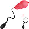 BDSMJOY Plug anale dilatatore gonfiabile in silicone C376 Unisex (Rosso, B)