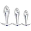 CHAMSIUC Plug Anale Metallo Jeweled Butt Plug Acciaio Inox, Plug Anali