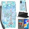 Haninsuze Cover per Xiaomi Redmi Note 11/11S, Torre | Pelle PU Portafoglio, Porta Carte, Magnetica, Libro, Antiurto Custodia