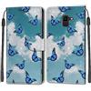 SIENIANLINE Cover per Samsung Galaxy J6 2018 PU Pelle Custodia Flip Cielo