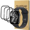 CONAPIKA 3 Pezzi Pellicola Protettiva per Apple Watch Series 11 46mm, Curvo 3D HD Clear Smartwatch Pellicola Proteggi Schermo Anti-Graffio Anti-olio Senza Bolle PMMA Protezione Schermo
