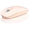 Uiosmuph Q5 Mouse Wireless Ricaricabile,Senza Fili Silenzioso 2,4G Mouse Portatile da Viaggio Ottico con Ricevitore USB per Windows 10/8/7/XP/Vista/PC,Rosa