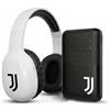 TECHMADE Juventus - Cuffie Senza Filo Cuffie Wireless Over-Ear, Cuffie Bluetooth Regolabili, Cuffie con Microfono Incorporato, HiFi Stereo, Micro SD Slot, per iPhone/Android/Viaggio/PC (CON POWER BANK)