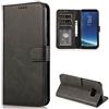CTIUYA Custodia per Samsung Galaxy S8, Cover Flip Case in Pelle Custodia Portafoglio con Porta Carte Magnetica Antiurto Protettiva Completa a Libro Cuoio,Nero