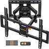 Perlegear Full-Motion Supporto TV Parete 42-90 Pollici fino a 68 kg, Supporto TV con 2 braccio articolato, Inclinazione, Rotazione, Estensione e Livellamento senza Attrezzi, VESA max 600x400 mm, PGLF8