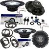 EvoTuning Kit 6 Casse Altoparlanti Alpine SXE per Lancia Delta III dal 2008 Anteriori e Posteriori, Set 2 Woofer 165 mm +2 Tweeter +2 Coassiali 16,5 cm +4 Anelli e cavi adattatori