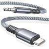 Elebase Cavo USB C a Aux 1.8M,Tipo C a 3.5mm Jack Macho Audio Adattatore | per Cuffia,Auto,iPad 10 Pro 2022 11 Air 4 5 Mini 6,Samsung Galaxy A54,S23,Z Flip Fold,A90,S22,S21,Note 20 Ultra,Google Pixel