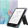 HGWALP Custodia universale per 6 pollici Paperwhite eReaders, Folio Stand Cover con cinturino compatibile con Kindle Paperwhite/Kobo/Tolino/Pocketbook/Sony 6 pollici E-Book Reader-Marble Blue