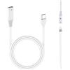 Hukneqn Adattatore di Ricarica USB C per Apple Pencil 1 Generazione, Adattatore di Ricarica Cavo Compatibile con Apple Pencil 1ª Generazione, Compatibile con Laptop, Power Bank e Adattatori USB-C, Cavo di 1m