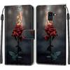 SIENIANLINE Cover per Samsung Galaxy J6 2018 PU Pelle Custodia Flip Fiamma