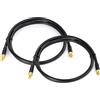 Bingfu Cavo Prolunga Antenna WiFi RP-SMA Maschio a Femmina ALSR240 1m, 2pcs