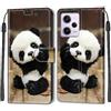 SIENIANLINE Cover per Xiaomi Redmi Note 12 Pro 5G custodia portafoglio Panda carino | Chiusura magnetica, Scomparti carte, Funzione supporto, Pelle PU flip cover per Xiaomi Poco X5 Pro 5G