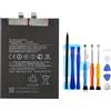 Vvuilsty BP4K Batteria di ricambio per Redmi Note 12 Pro/Poco X5 Pro,0 Cycle Batteria compatibile con Redmi Note 12 Pro/Poco X5 Pro con kit di attrezzi di riparazione
