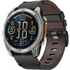TOPsic Pelle Cinturino per Garmin Fenix 7, 22mm QuickFit in Pelle Cinturino per Fenix 8 47mm/Fenix7 Pro/7 Solar/7 Pro Solar/6/6 Pro/6 Solar/5/5 Plus/Forerunner 965/955/945/935/Garmin Instinct/Instinct 2