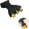 Zescyha Adattatore HDMI a 3 RCA, Convertitore HDMI a AV, 1080P Video Audio Composito da Rosso Bianco Giallo, per TV Monitor, Proiettori DVD, Console di Gioco, Lettori HD, Collegamento Dispositivi Vecchi