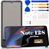 SRJTEK per Xiaomi Redmi Note 12S Schermo LCD di Ricambio per Redmi Note 12S Display 2303CRA44A, 23030RAC7Y, 2303ERA42L Touch Screen Digitizer Assembly Kit di Riparazione (Nero, Senza Cornice)