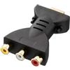 Hukneqn Convertitore da HDMI a RCA 1080P - Adattatore 3RCA a CVBS AV Composite Video Audio/Splitter per TV HD, TV Vecchio, Fotocamera