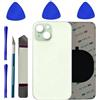 LiXiongBao Vetro posteriore di ricambio per iPhone 15 con strumenti di | Vetro posteriore di ricambio per iPhone 15 con pellicola adesiva premontata e kit di attrezzi di riparazione (verde)