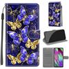 KENHONER Custodia per Samsung Galaxy A40, Farfalla | Portafoglio Pelle PU, Magnetica, Resistente Agli Urti, Scomparto Carte Credito, Pieghevole, Flip Libro, Motivo