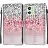 SIENIANLINE Cover per Motorola Moto G54 5G custodia portafoglio Gradiente argento | Chiusura magnetica, Scomparti carte, Funzione supporto, Pelle PU flip cover per Moto G54 Power