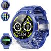 Soudorv Smartwatch Uomo Militare, Orologio Smartwatch 1.43 con Chiamate Bluetooth, 100+ Modalità Sportive, Batteria 1000 mAh, Monitoraggio Sonno e Cardiofrequenzimetro, Torcia e Bussola per IOS/Android