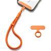 MORSUNBELA cordino per cellulare da polso laccio per cellulare regolabile laccetto per cellulare laccetti per cellulari cordino per telefono - arancione