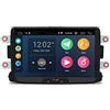 Generico Estock1 Android 14 Autoradio recupero 4 camere Carplay Compatibile con Dacia Sandero Dacia Duster Renault Duster Logan 2 GPS 2 Din DAB Controllo volante Bluetooth Mirrorlink