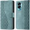 CaseGla Cover per Honor 90 Lite / X50i 5G custodia portafoglio Verde nebbia | Blocco RFID, 3 scomparti carte, 1 tasca banconote, Chiusura magnetica, Supporto, Pelle PU flip cover per Honor 90 Lite
