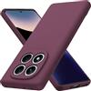 Byvuwiay Cover per Xiaomi Redmi Note 14 Pro 5G, Morbida Silicone Liquida TPU Protettivo Ultra Slim Custodia Antiurto - Rosso vino
