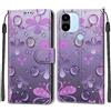 SIENIANLINE Cover per Xiaomi Redmi A1 / A2 custodia portafoglio Gocciolina | Chiusura magnetica, Scomparti carte, Funzione supporto, Pelle PU flip cover per Xiaomi Poco C50