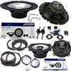 EvoTuning Kit 6 Casse Altoparlanti Alpine per Fiat Bravo dal 2007 Anteriori e Posteriori, Alpine SXE 1750S+1325S Set 2 Woofer 165mm +2 tweeter + 2 Coassiali 13 cm + Anelli e Cavi Adattatori