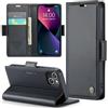 Rerzoiro Cover per iPhone 13 Mini Custodia Portafoglio [Blocco RFID] Premium Pelle PU Wallet Case Flip Libro con Porta Carte Slot Supporto Flip Case per iPhone 13 Mini, Nero