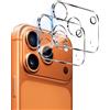 GEEMEE per iPhone 17 Pro Max Pellicola Fotocamera Protezione, 2 Pezzi 9H Camera Vetro temperato, Anti Graffi HD Trasparenza Fotocamera Protettiva Screen Protector Film