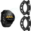 MWOOT Compatibile con Garmin Forerunner 955 Smartwatch Pellicole in Vetro Temperato 4 Pezzi e Custodie Protezione in Silicone 2 Pezzi, Anti Graffi Pellicole Protettive per Protezione Schermo
