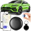 GGHOMR GPS Tracker per Auto, Localizzatore GPS per Auto Compatibile con iOS e Android, Air Tracker senza abbonamento, Copertura Globale In Tempo Reale Tracciare Magnetico GPS Nascosto per Auto/Moto (Nero)