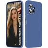 ISOI - Cover per Xiaomi Redmi Note 12 4G, Custodia Morbida in Silicone Liquido, Protezione Completa Antiurto Ultra Sottile per il Corpo - Blu