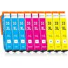 SINOPRINT Cartucce toner a colori 33XL compatibili con Epson 33XL 33 XL per Expression Premium XP-7100 XP-540 XP-530 XP-640 XP-830 XP-900 XP-630 XP-635 XP-645 (3 giallo, 3 ciano, 3 magenta)