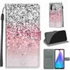SIENIANLINE Cover per Xiaomi Redmi Note 8T PU Pelle Custodia Flip Rosa