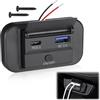JIZZU 1 Pz Presa USB per Auto, Doppia Porta PD3.0+QC3.0, Ricarica Rapida 12V/24V