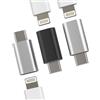 zoyuzan Adattatore Lightning USB C Spinotto per iPhone15 Pro Max Plus per iPad 10 Air4 Macbook Air Compatibile con Samsung (3Pack)per Apple Femmina Cavo Convertitore Type-c Maschio Presa Type C Jack Accessori